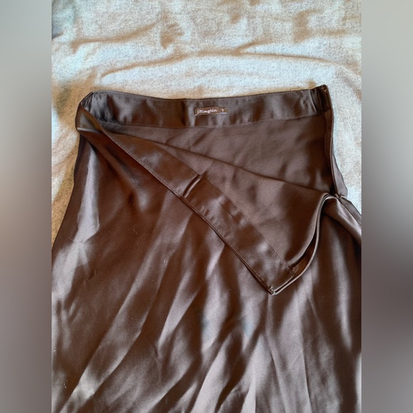 J. McLaughlin Brown Silk Maxi Skirt - Picture 3 of 8